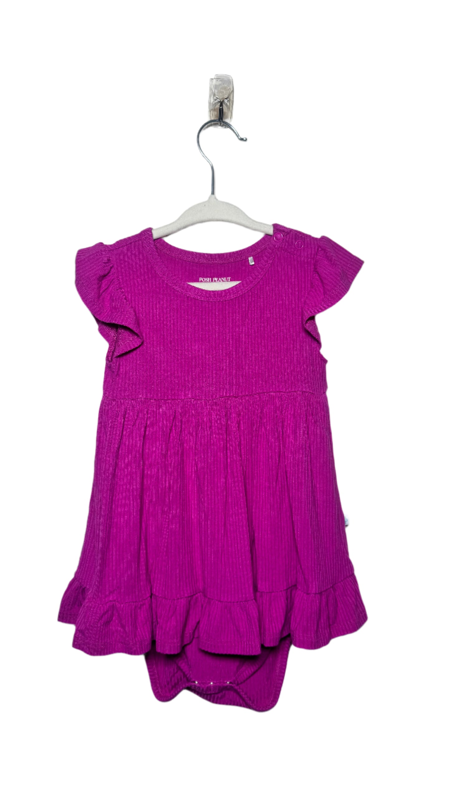 Posh Peanut Fuchsia Bamboo Dress 18-24 months